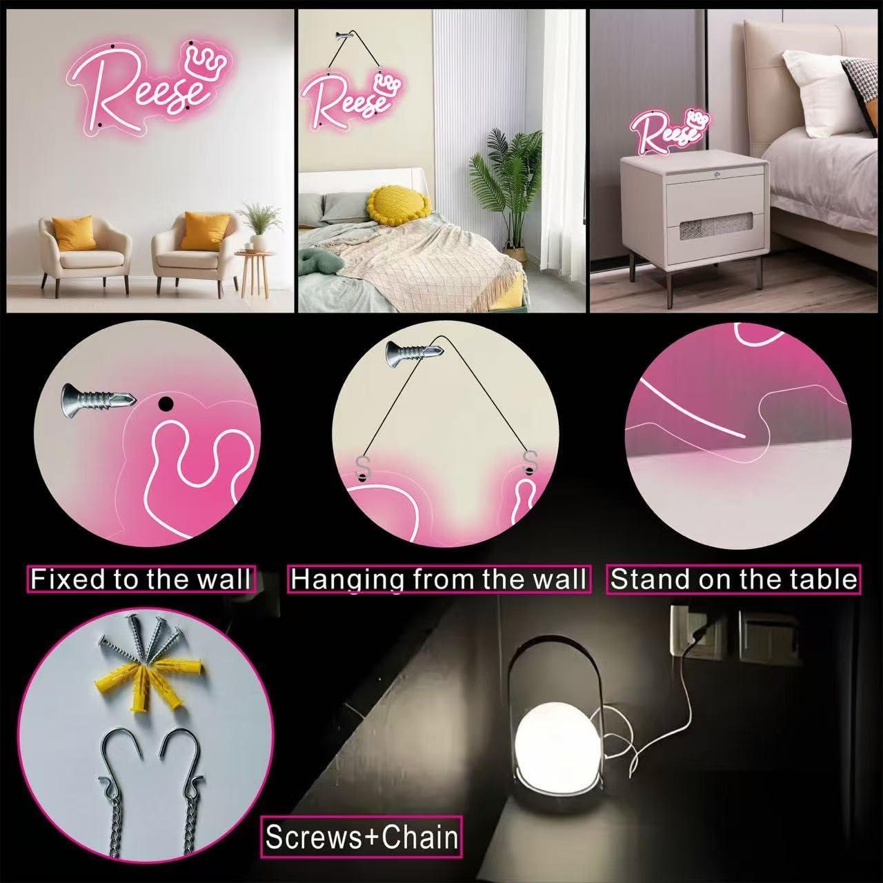 Letrero de Neón Personalizado YOSLEDUP 25-152 cm LED Decorativo