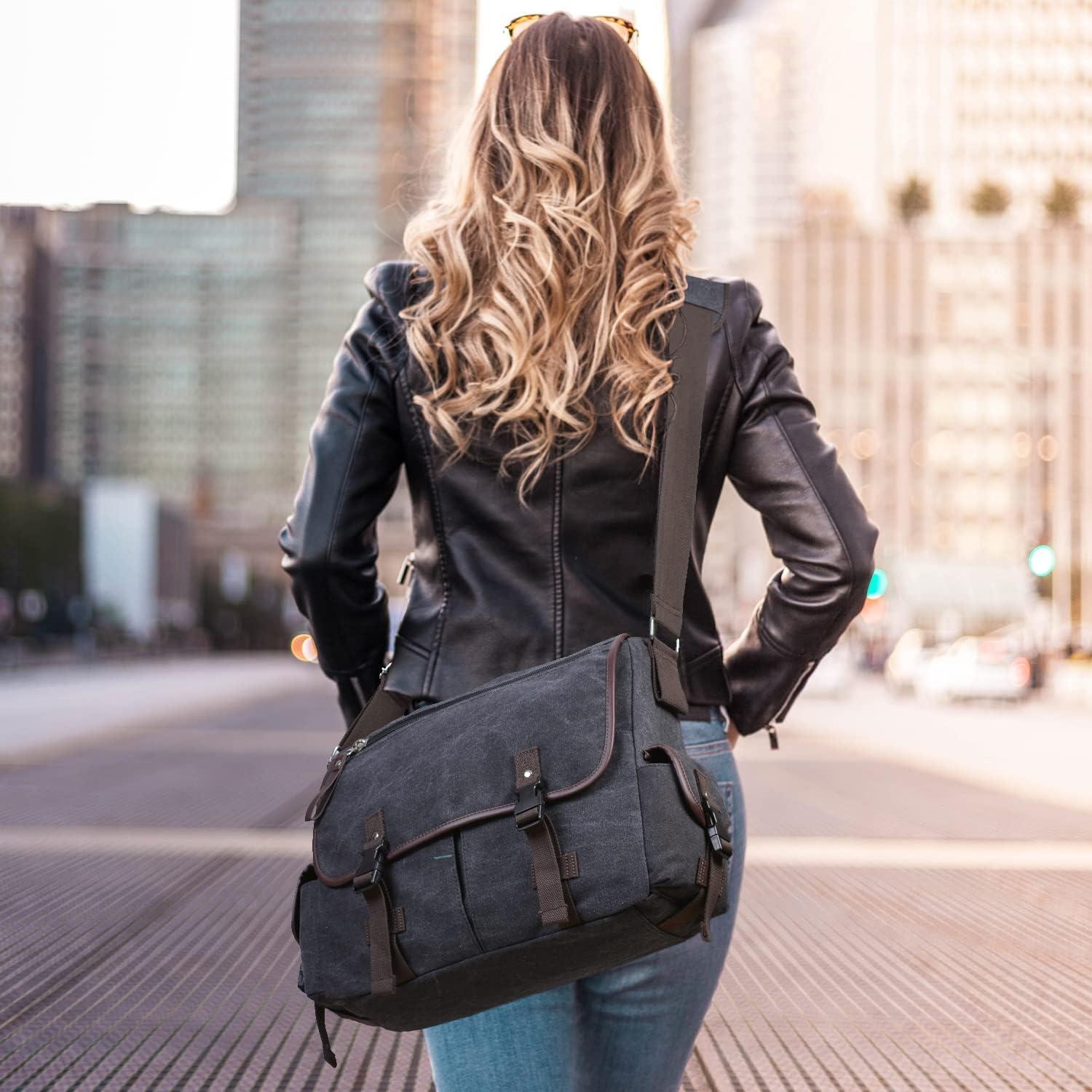 Bolsa Mensajera de Lona CROCOD para Laptop 15.6" Unisex