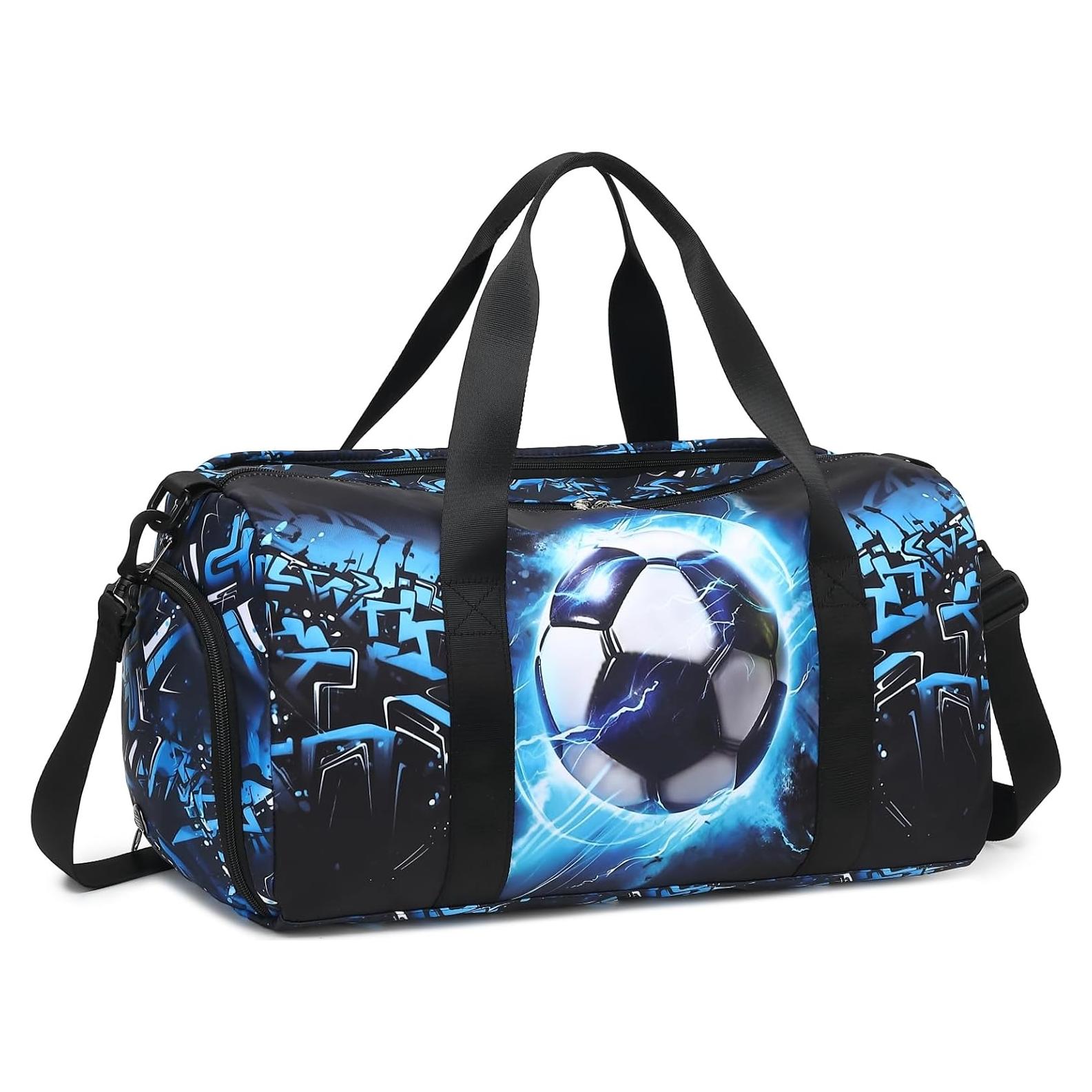 Bolsa de Deporte para Niños Azul 23L Impermeable con Compartimentos