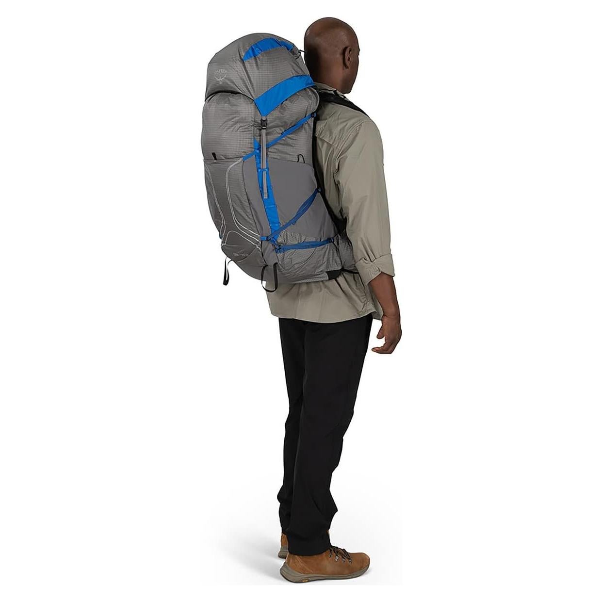 Mochila de Senderismo Osprey Exos Pro 55L Hombre Gris/Azul