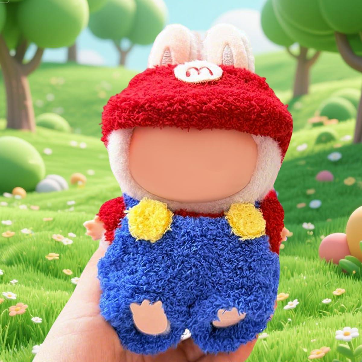 Conjunto de Ropa para Muñeca 17cm Labubu Estilo Azul 1