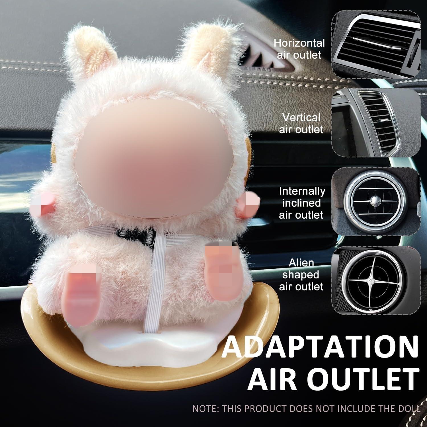 Silla de Auto para Muñeca ApisNest Marrón con Soporte