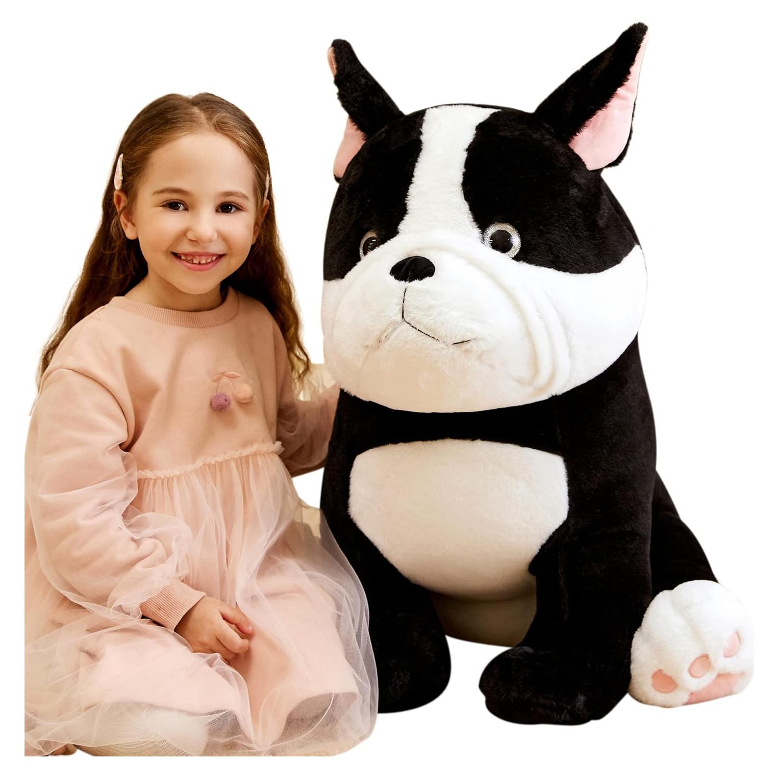 IKASA Perro de Peluche Gigante Bulldog Francés 63.5 cm