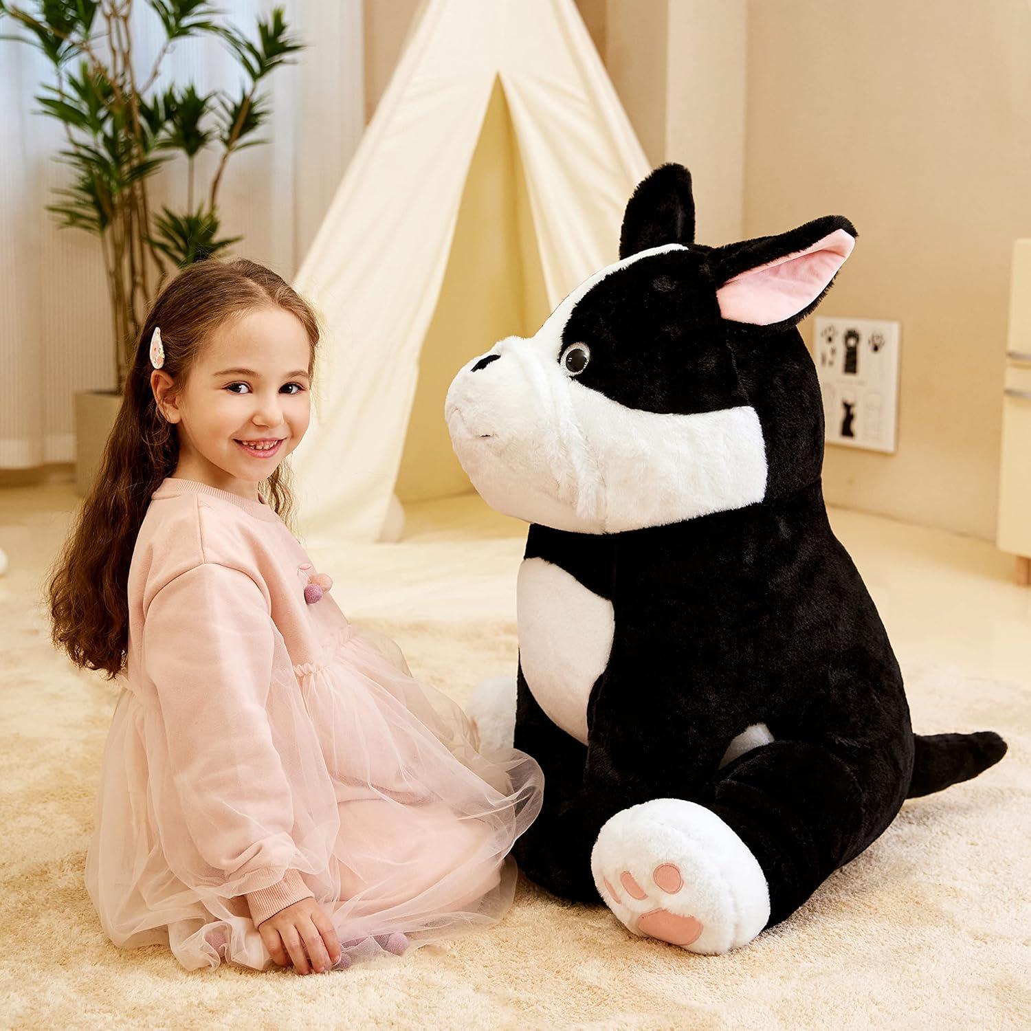 IKASA Perro de Peluche Gigante Bulldog Francés 63.5 cm