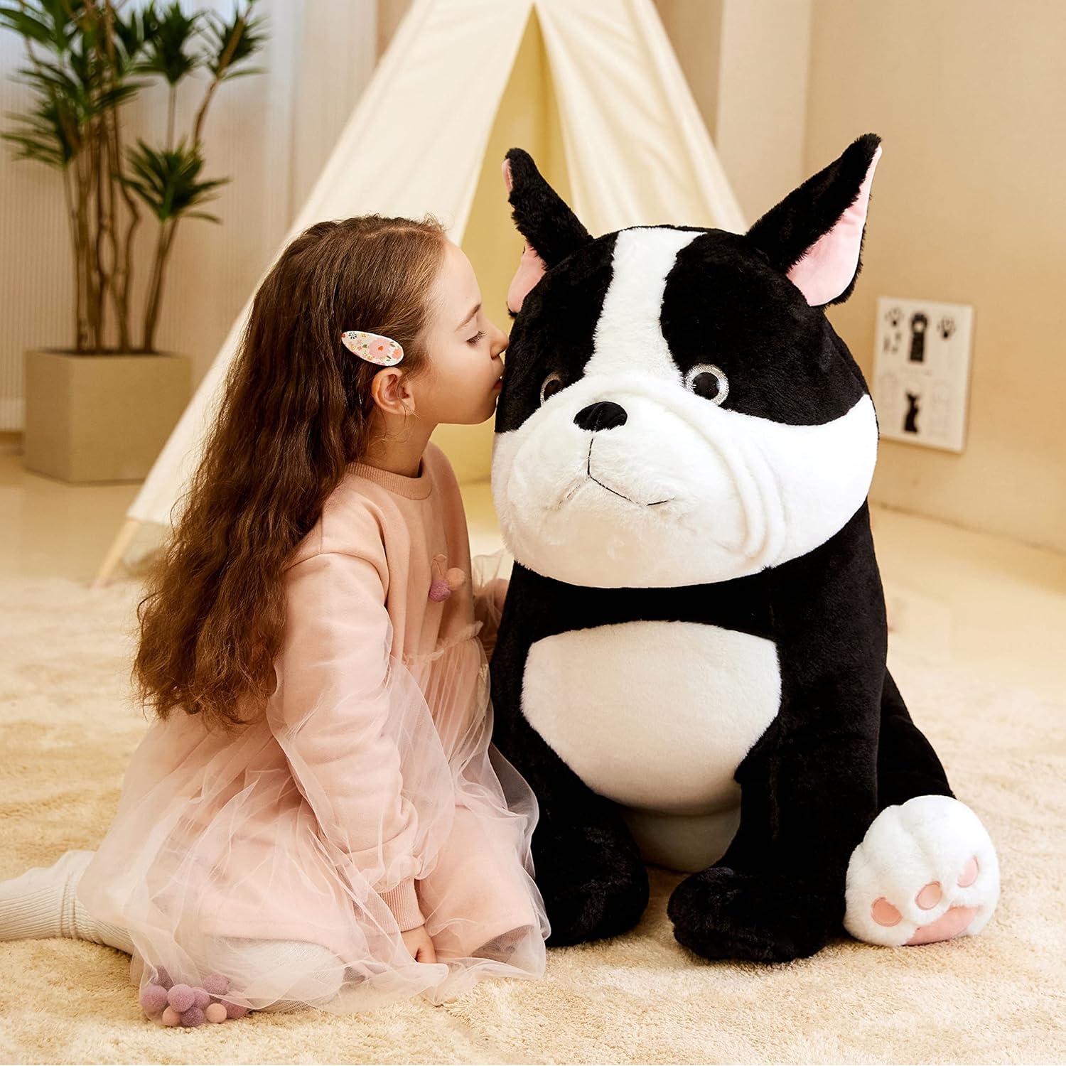 IKASA Perro de Peluche Gigante Bulldog Francés 63.5 cm