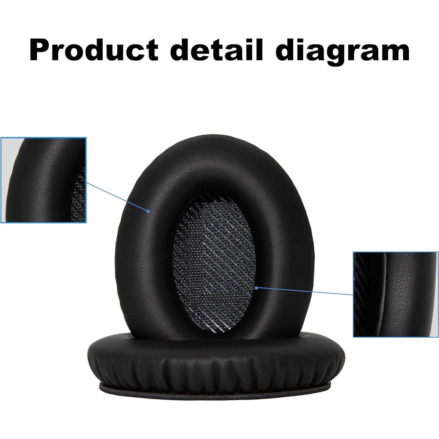 Almohadillas de Repuesto Bose QC35 QC35 II - Cuero Suave