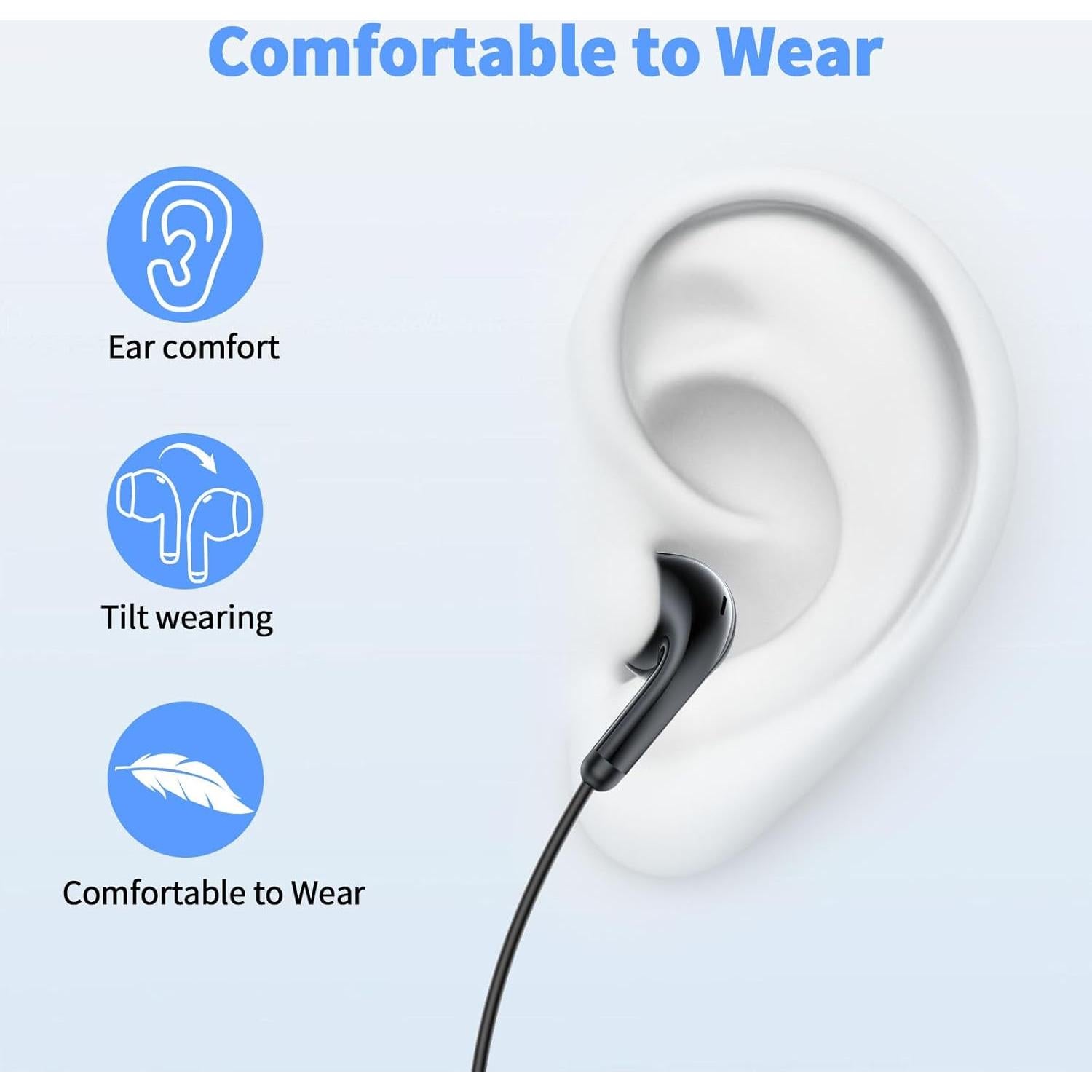 Auriculares con cable AIAUXAI AlAUXAI00092 HiFi 3.5mm Negro