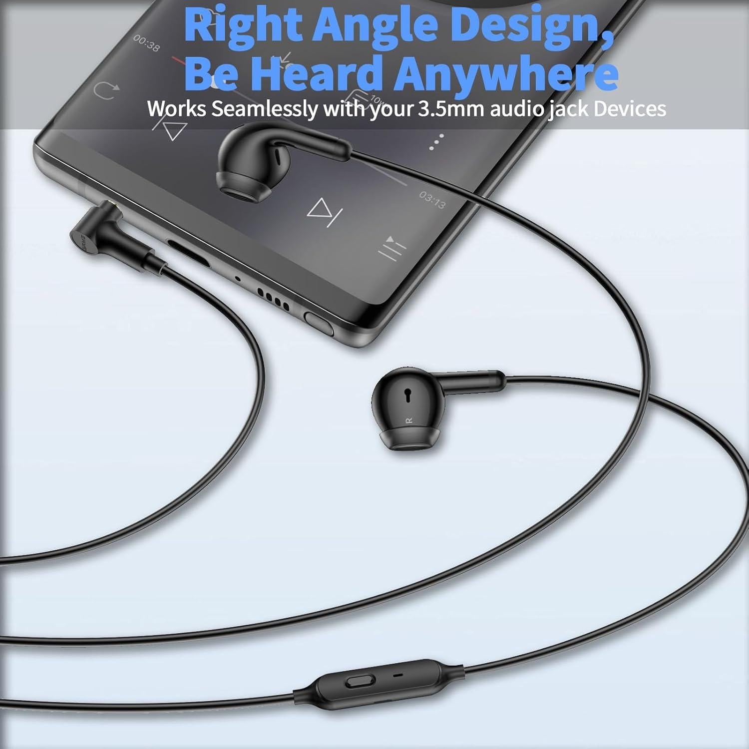 Auriculares con cable AIAUXAI AlAUXAI00092 HiFi 3.5mm Negro