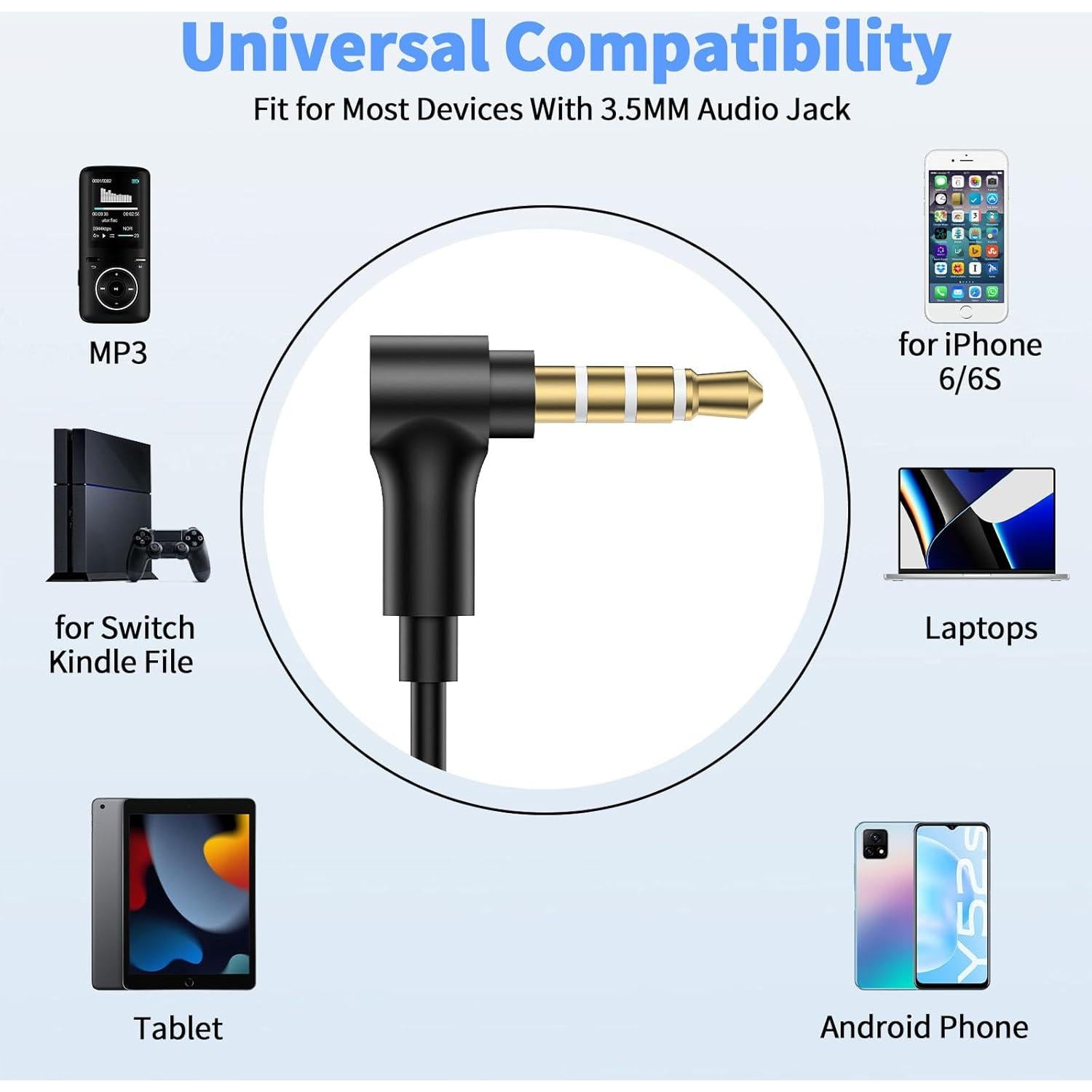 Auriculares con cable AIAUXAI AlAUXAI00092 HiFi 3.5mm Negro