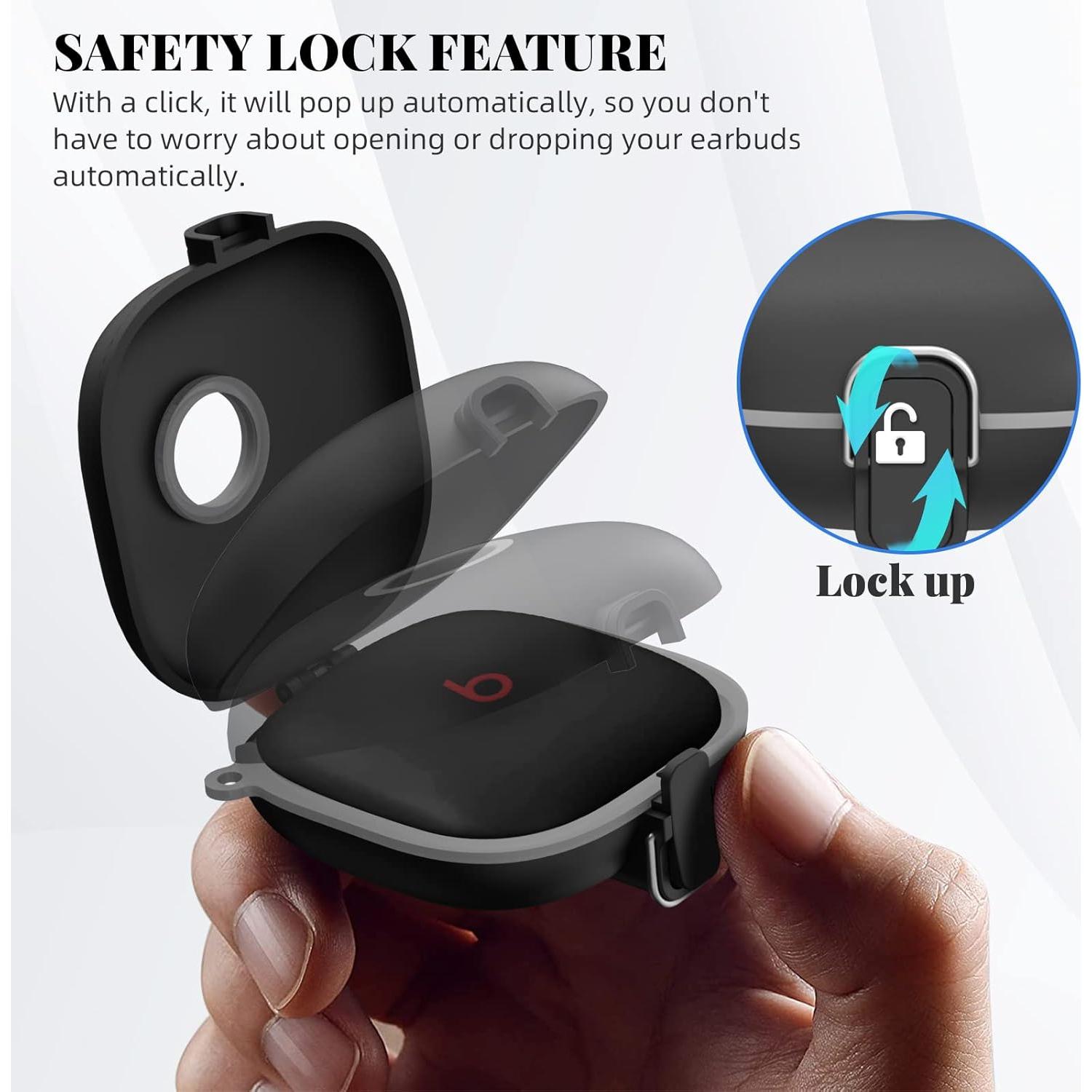 Funda de bloqueo WOFRO para Beats Fit Pro - TPU Negro