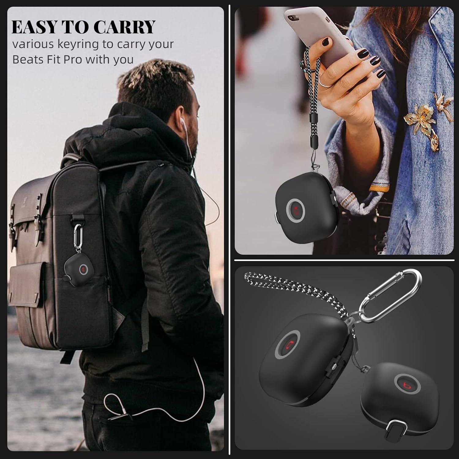 Funda de bloqueo WOFRO para Beats Fit Pro - TPU Negro