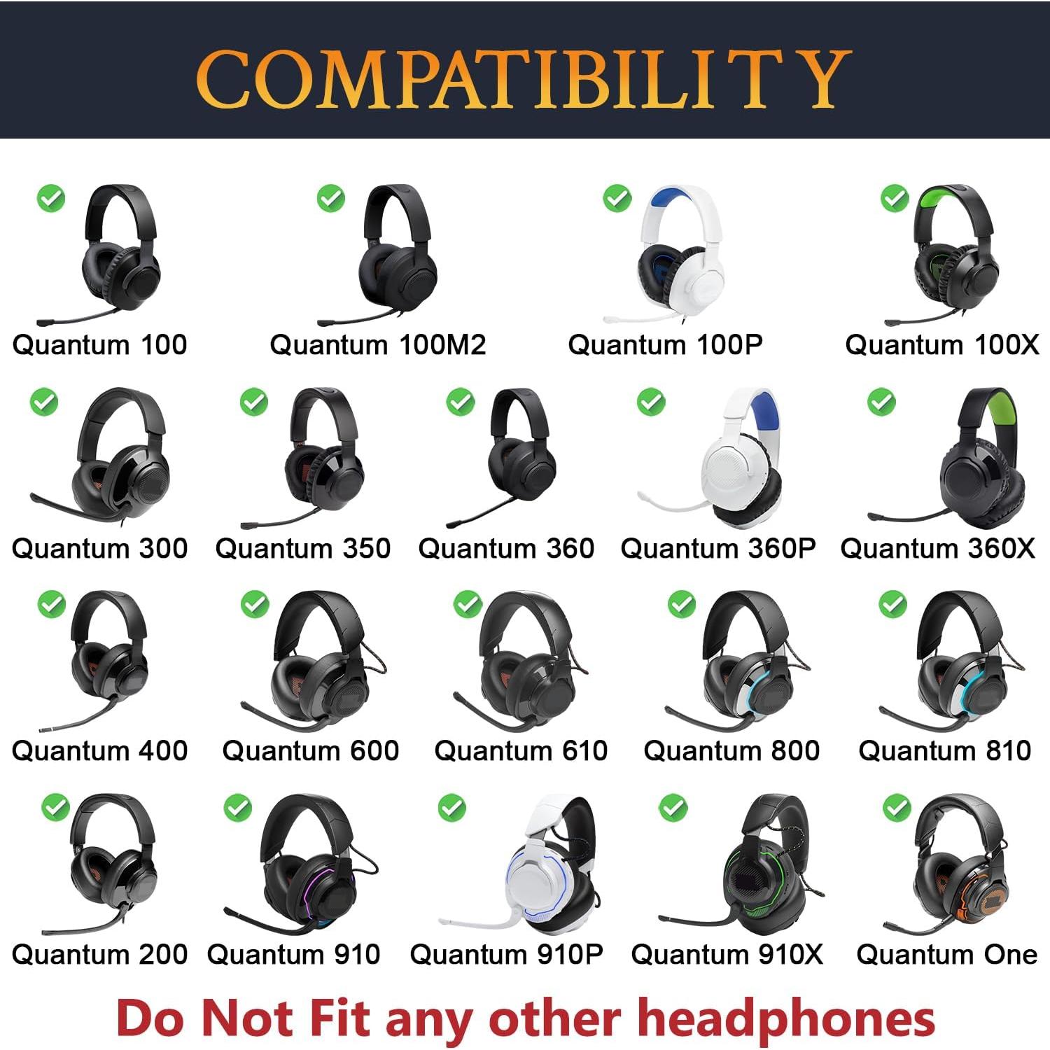 Funda de Micrófono SOULWIT para Auriculares JBL Quantum - Negro