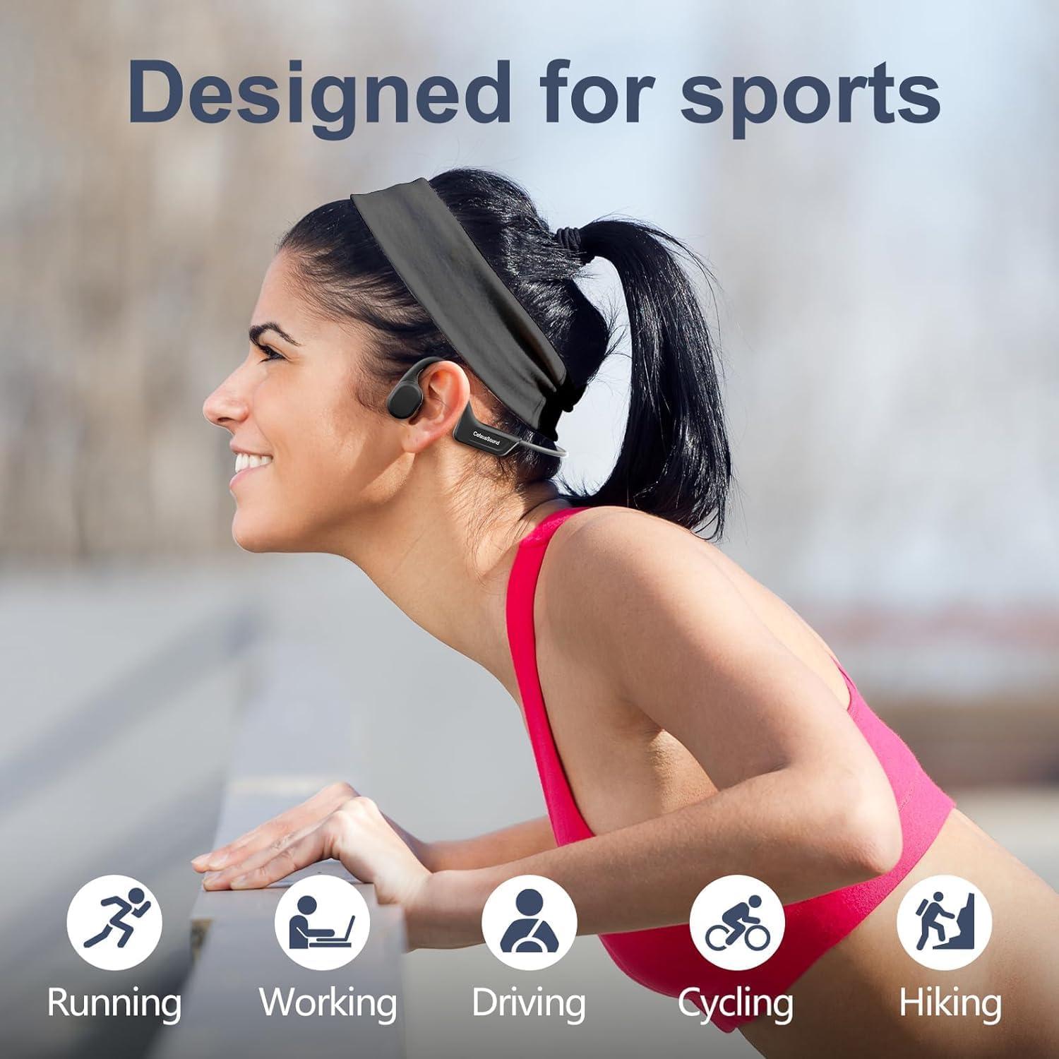 Auriculares de Conducción Ósea Bluetooth 5.3 IPX7 S800C Gris