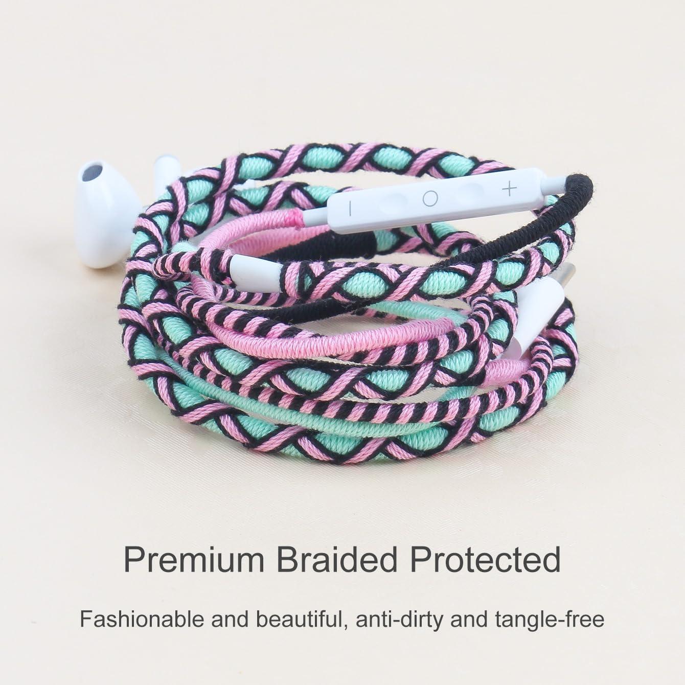 Auriculares USB C URIZONS TC7 trenzados con micrófono y volumen