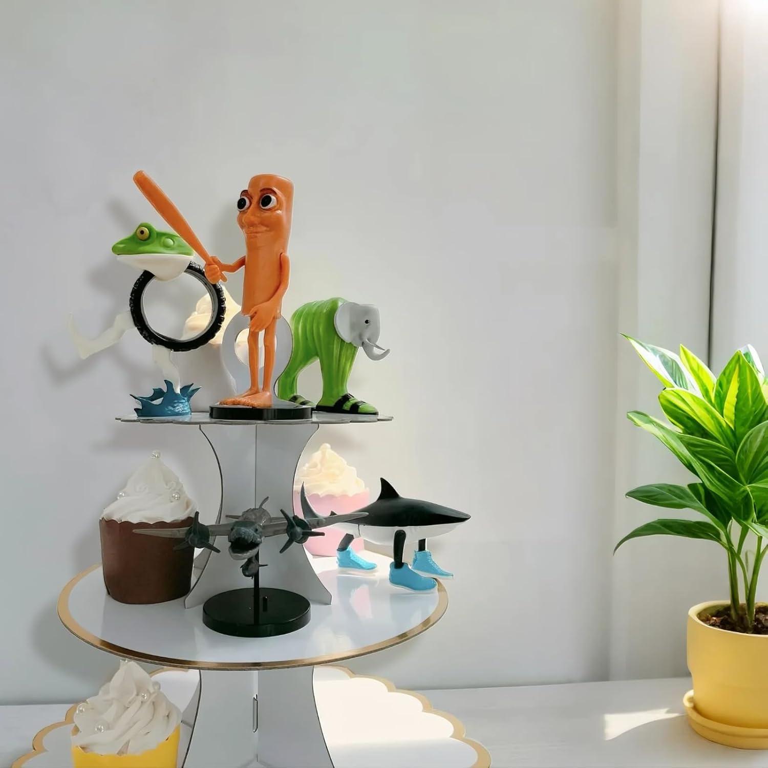 Figuras de Juguete 3D Eanjia Mix Italian Brainrot 17.78 cm - 5 Pcs