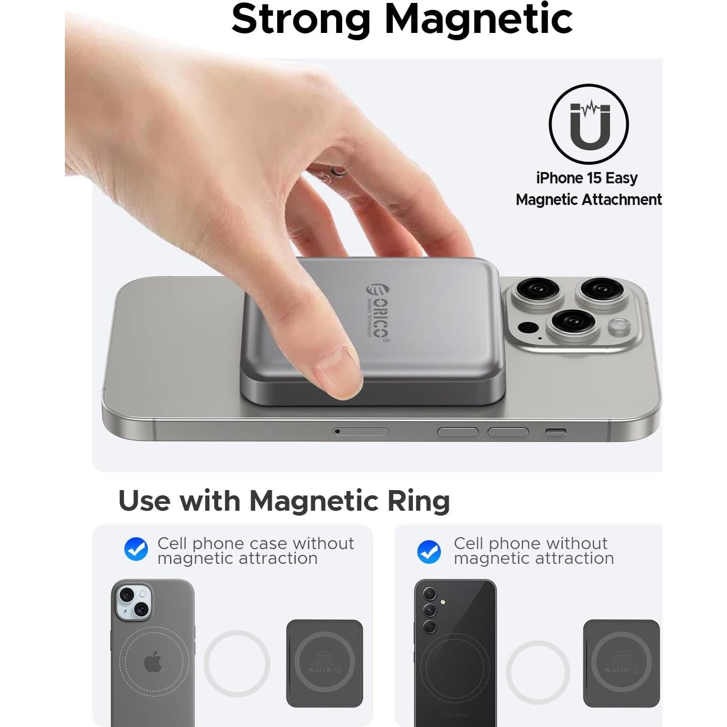 SSD Externo ORICO A20PLUS 512GB USB 3.2 2000MB/s Magnético