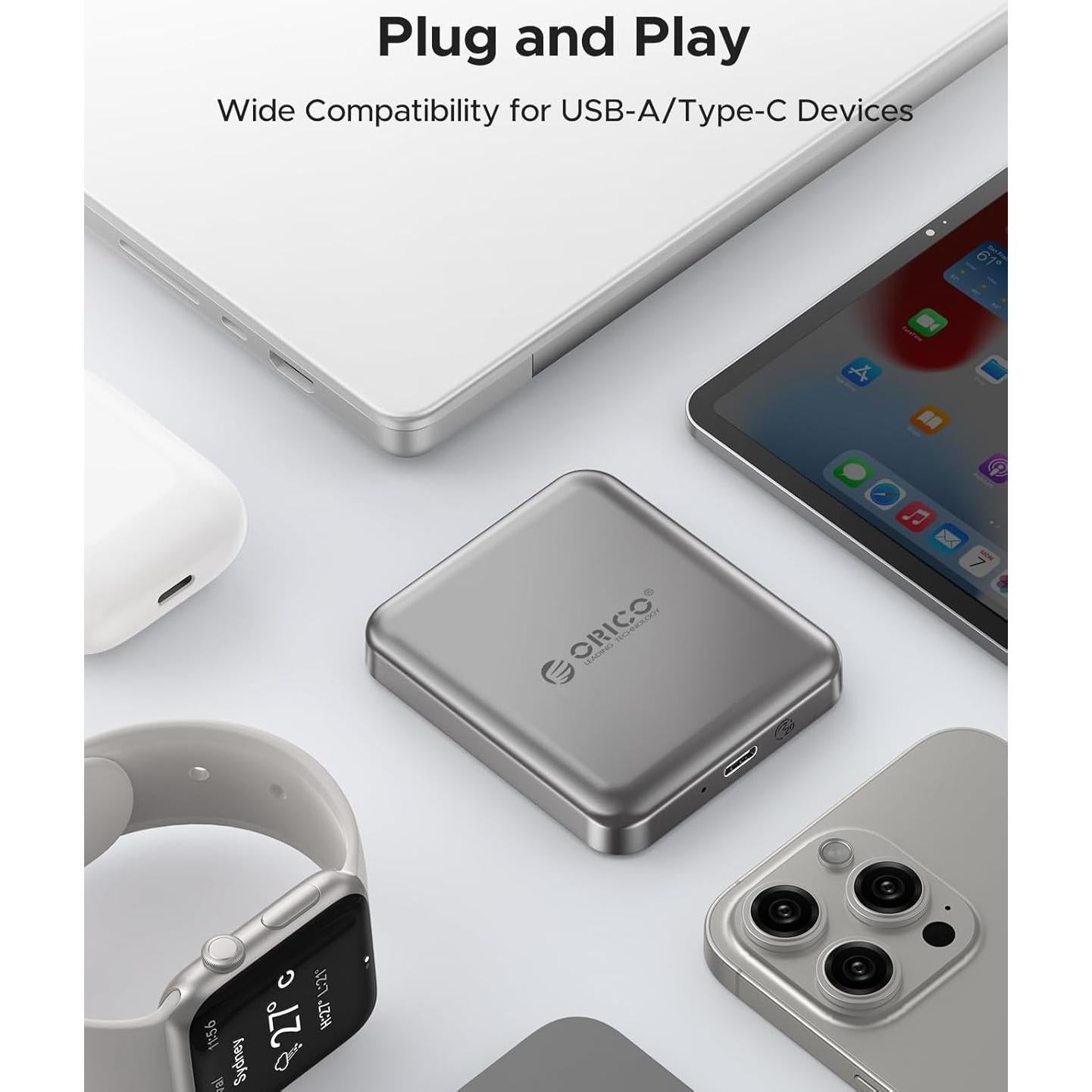 SSD Externo ORICO A20PLUS 512GB USB 3.2 2000MB/s Magnético