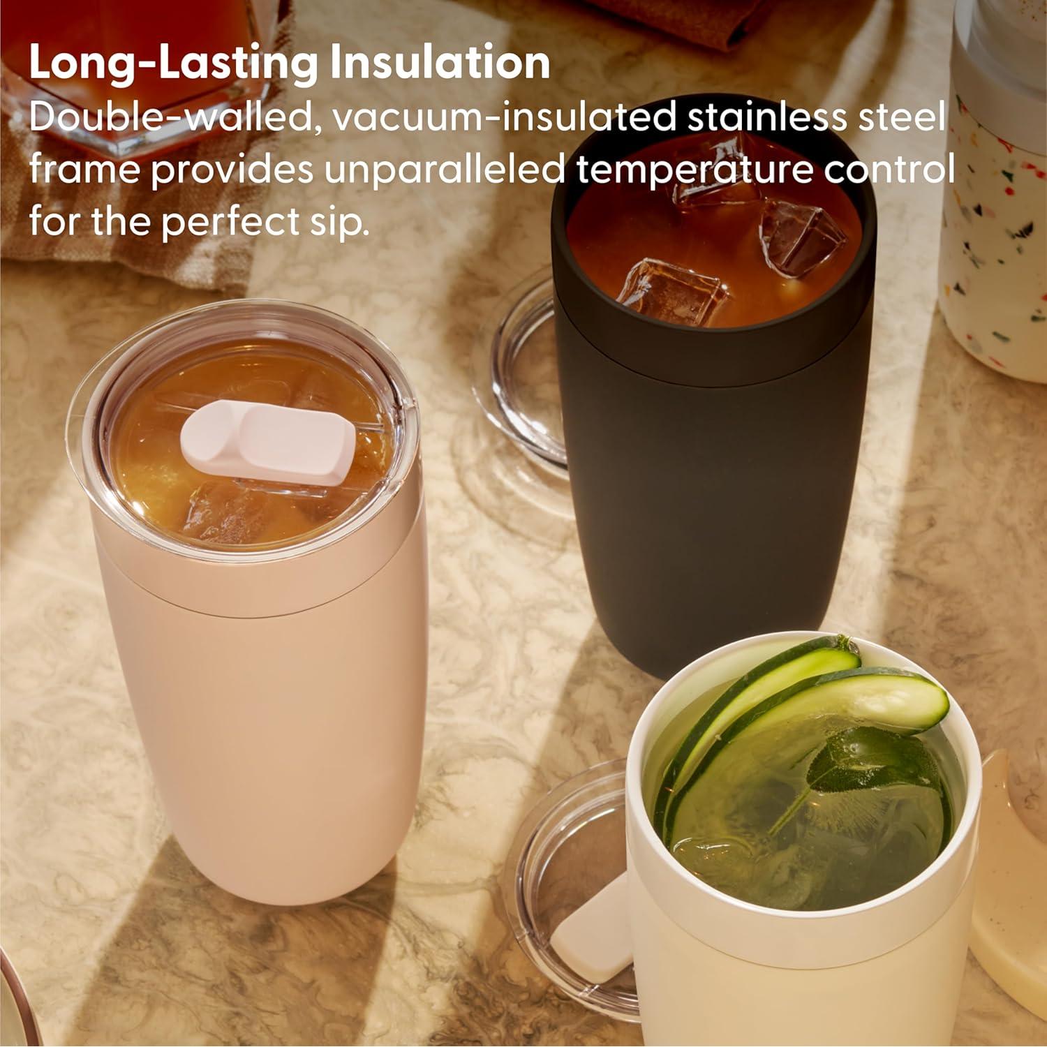 Vaso Aislado W&P Porter 20 oz Cerámica Rosa Apto Lavavajillas