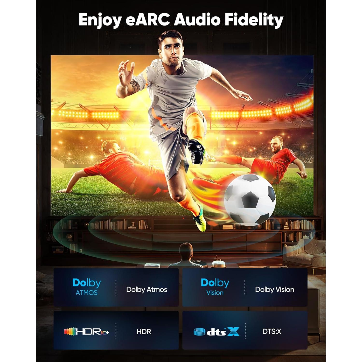 Cable HDMI Corto Highwings 8K 0.46m Ultra 48Gbps 4K@120Hz