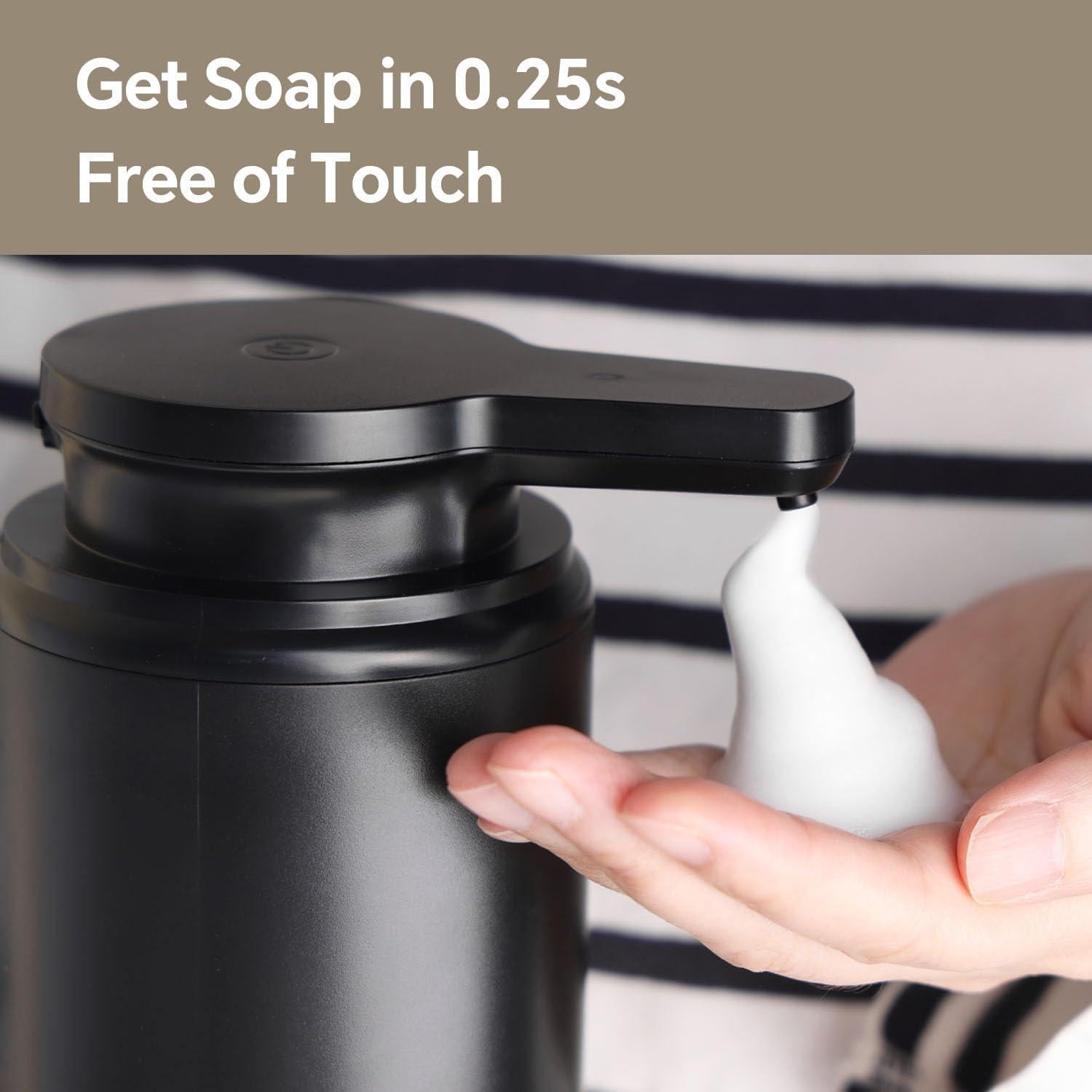 Dispensador de Jabón Espumoso Automático LAOPAO 295ml Negro