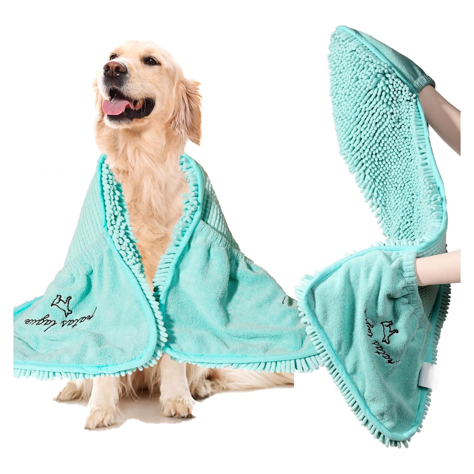 Toalla Absorbente para Perros Patas Lague 89x38cm Microfibra