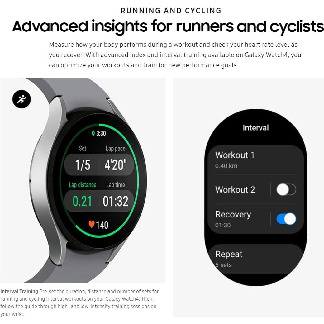 Reloj Inteligente Samsung Galaxy Watch4 44mm GPS Negro Renovado
