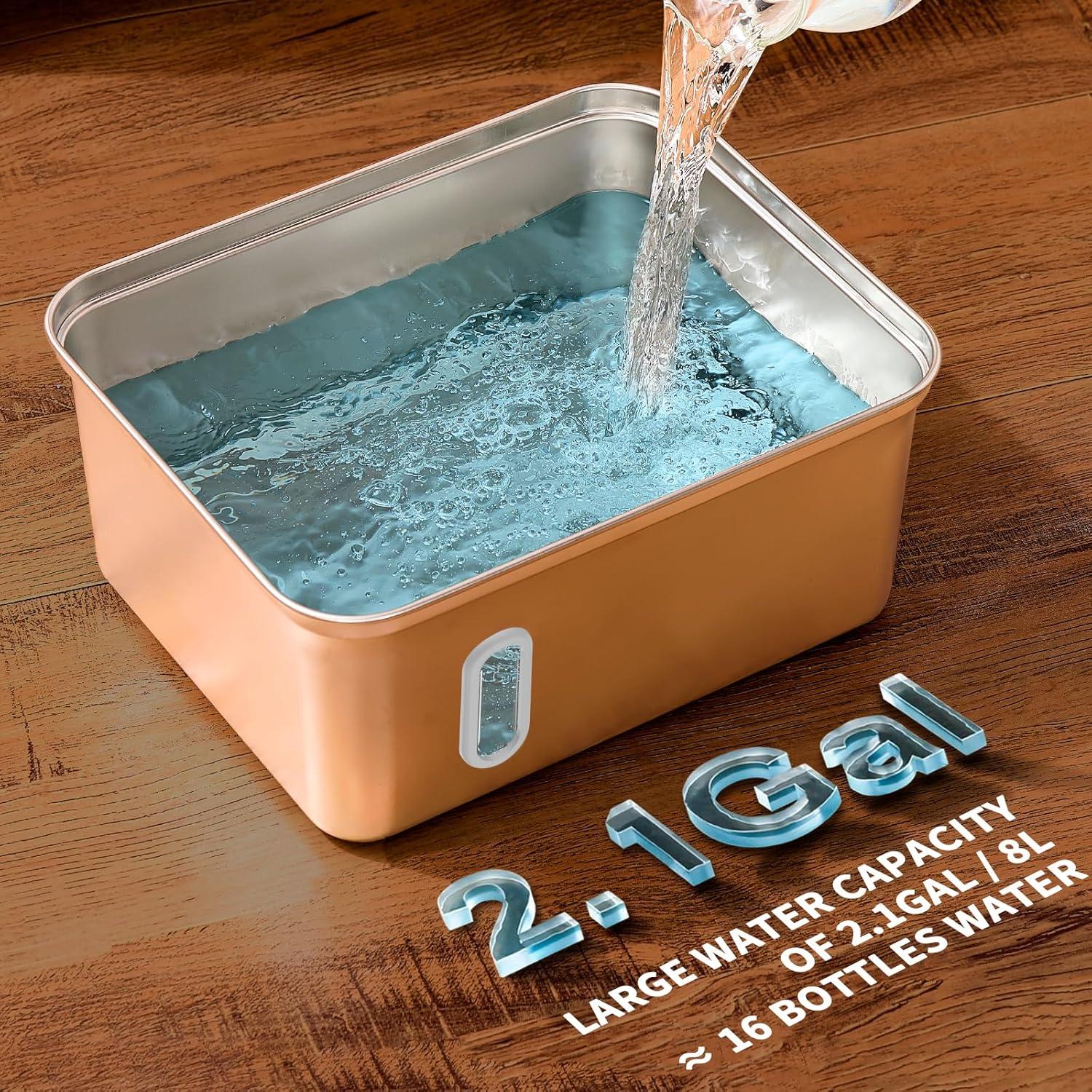 Fuente de Agua para Perros SNIFFNSLURP Acero Inoxidable 270oz