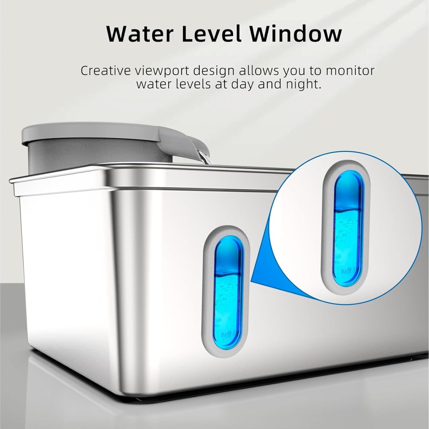 Fuente de Agua para Perros SNIFFNSLURP Acero Inoxidable 270oz