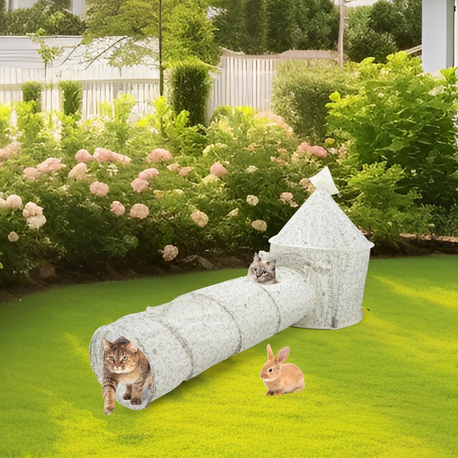 Túnel para Gatos Nobleza Grande Plegable y Lavable 137 cm