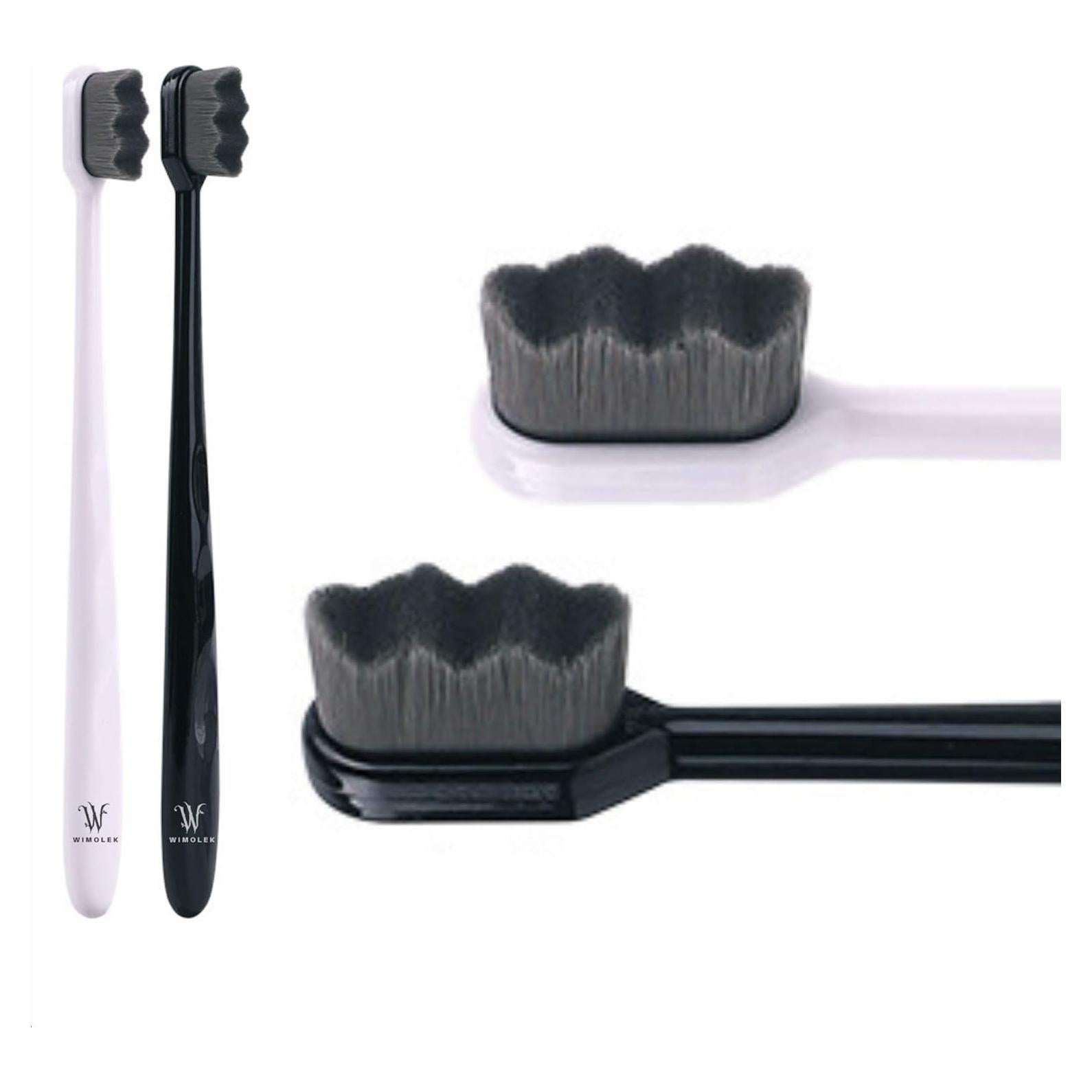 Cepillo de dientes extra suave Wimolek - 2 unidades con 20,000 cerdas