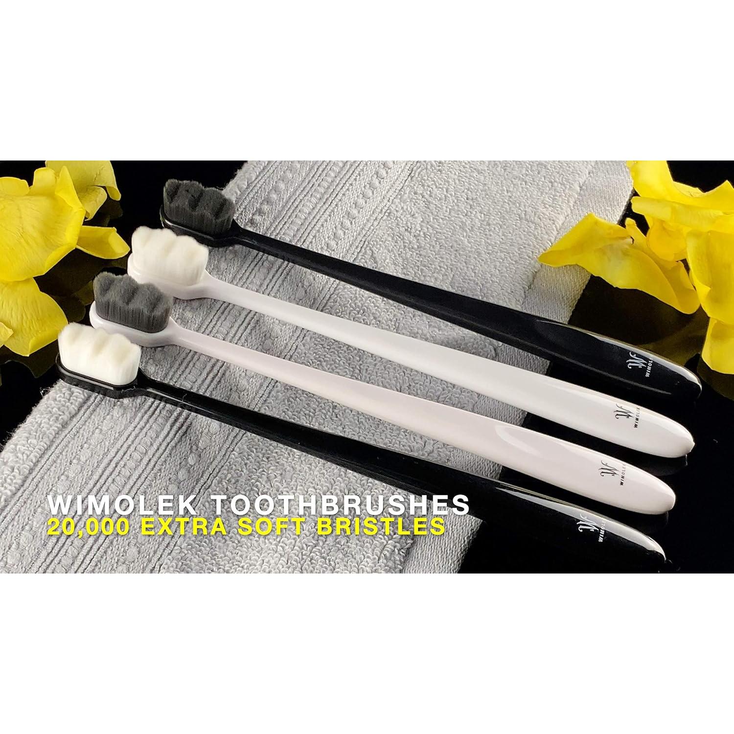 Cepillo de dientes extra suave Wimolek - 2 unidades con 20,000 cerdas