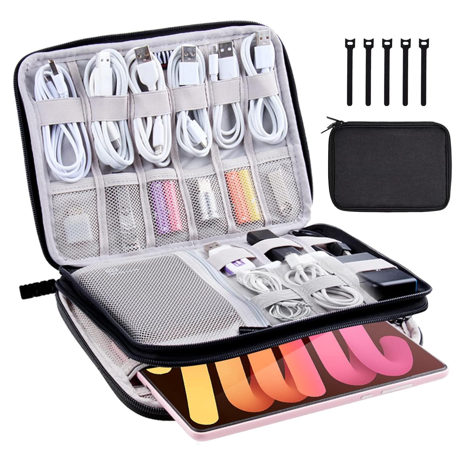 Organizador Electrónico de Viaje Shen Zhen 24.89x17.53cm Negro