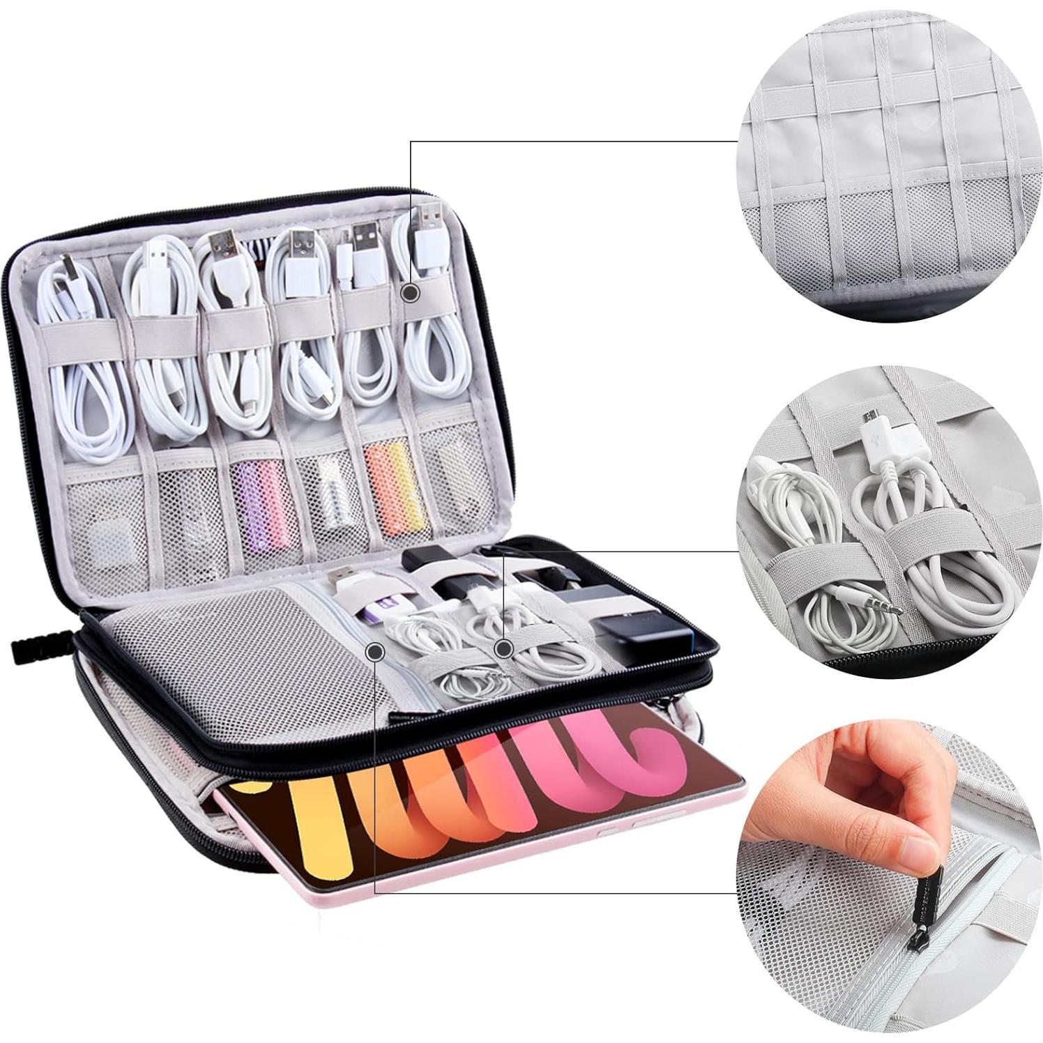 Organizador Electrónico de Viaje Shen Zhen 24.89x17.53cm Negro