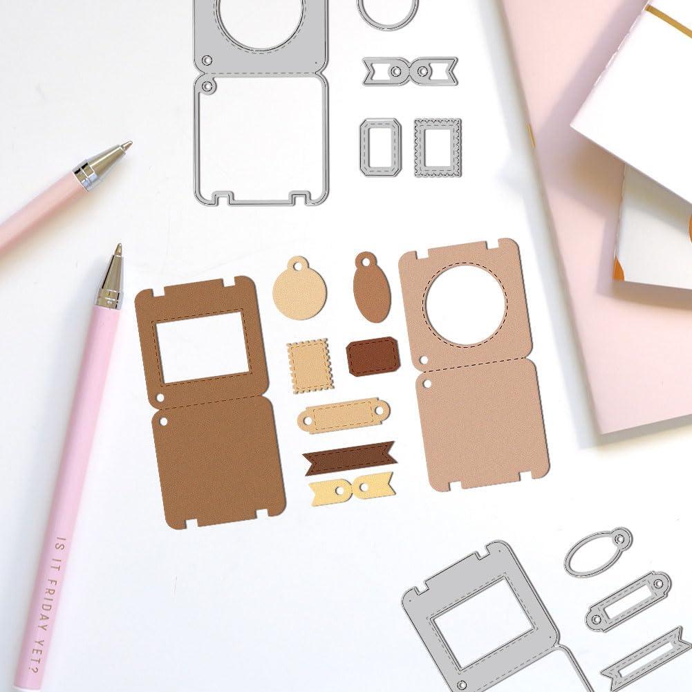 Troqueles de Corte DELORIGIN para Scrapbooking - 2 Juegos Etiquetas