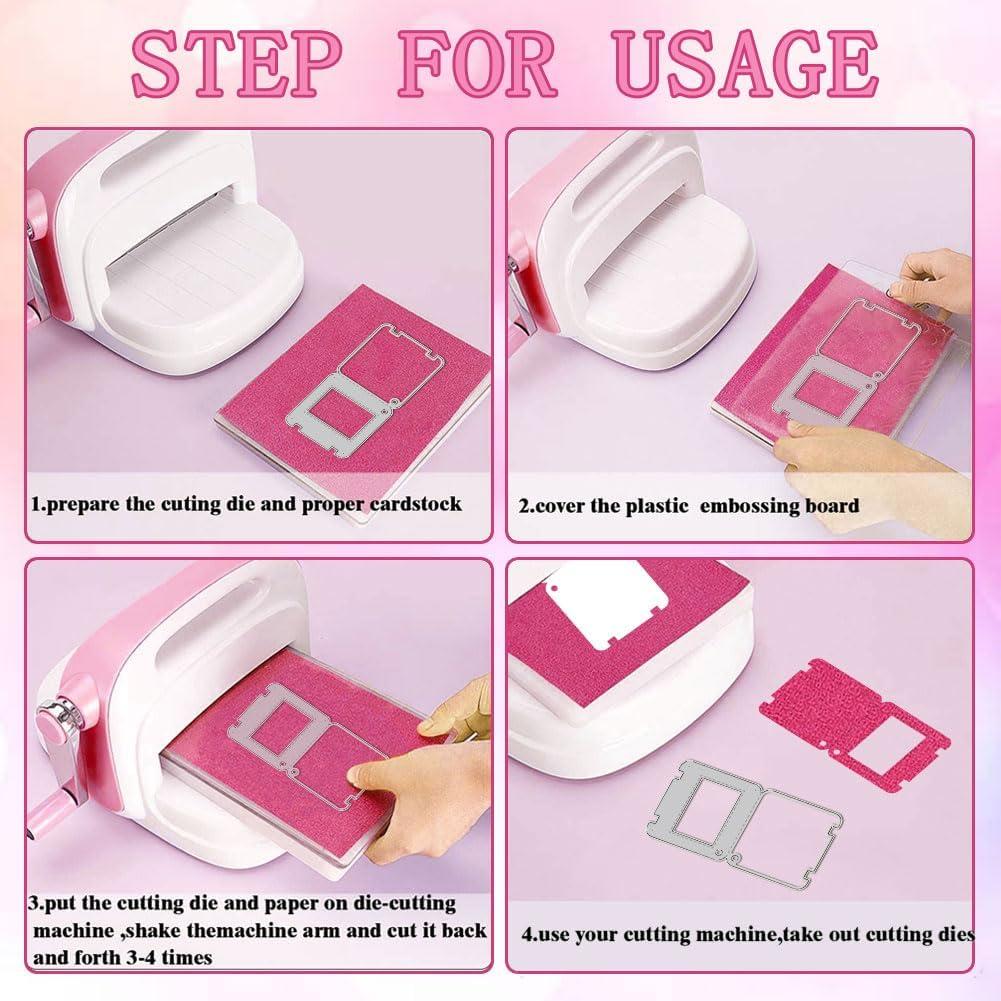 Troqueles de Corte DELORIGIN para Scrapbooking - 2 Juegos Etiquetas