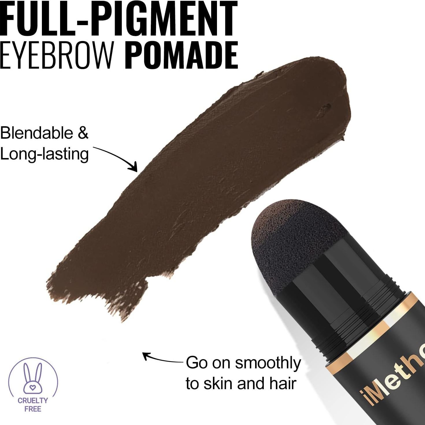 Sello de Cejas iMethod 05 - Pomada Marrón Negro, Impermeable