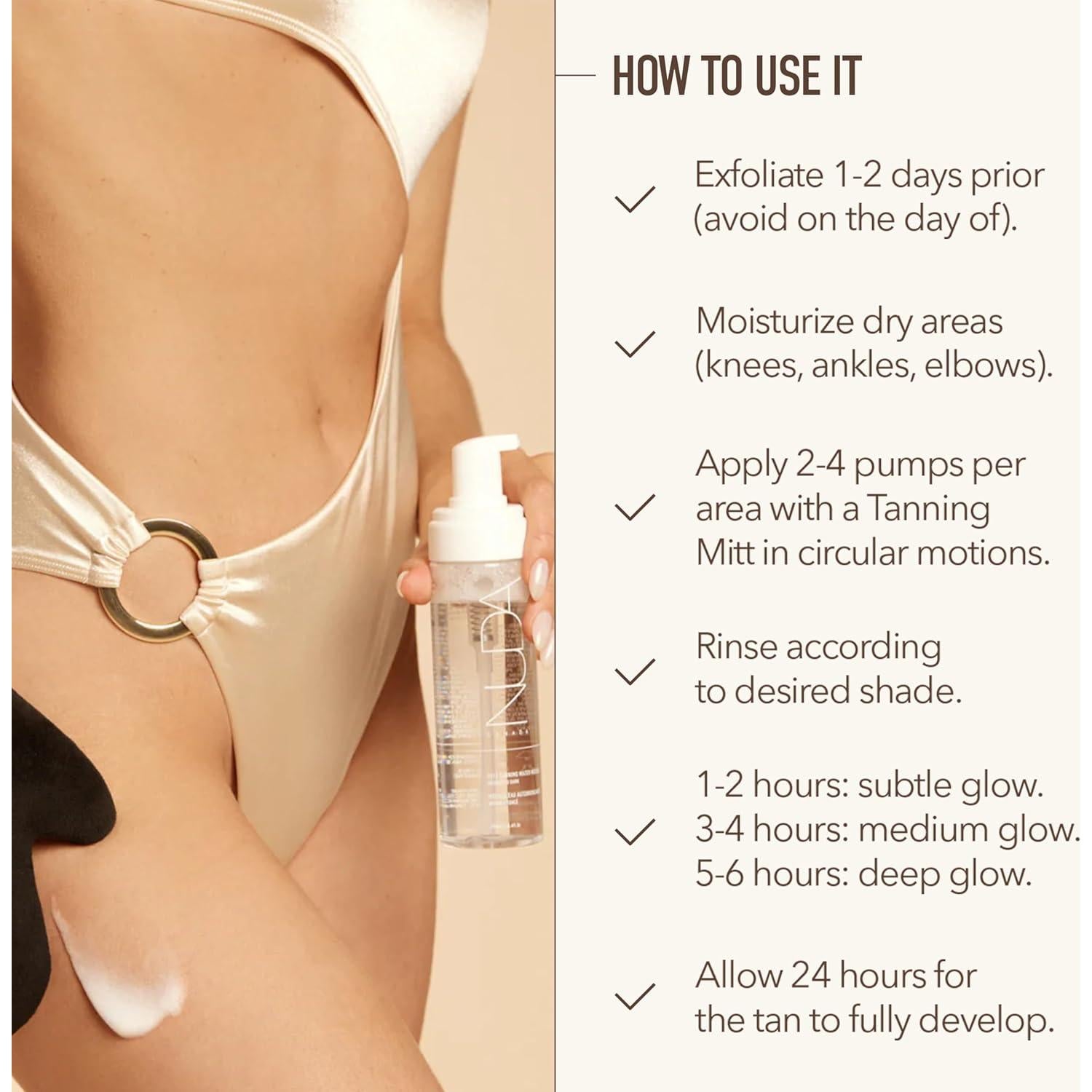 Mousse Autobronceador Nuda Cloudfoam 181g - Hidratante y Orgánico