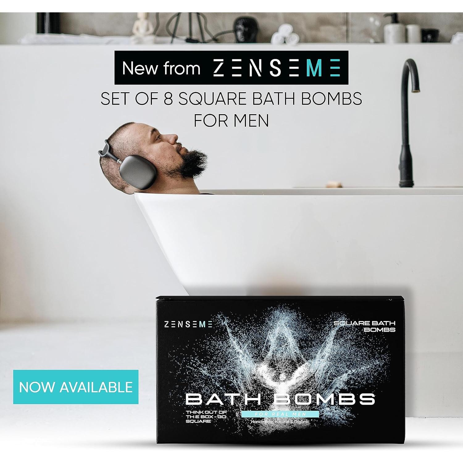 Set de 8 Bombas de Baño Orgánicas para Hombres ZenseMe