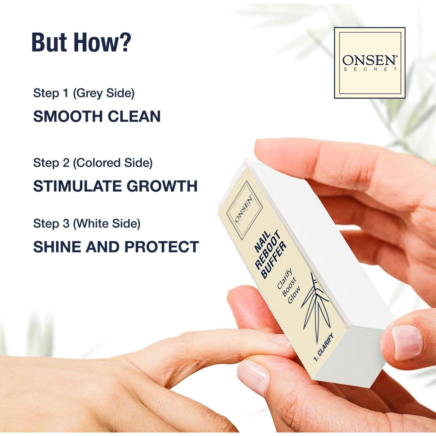 Kit de Cuidado de Uñas Onsen | Pulidor y 6 Archivos 120/180