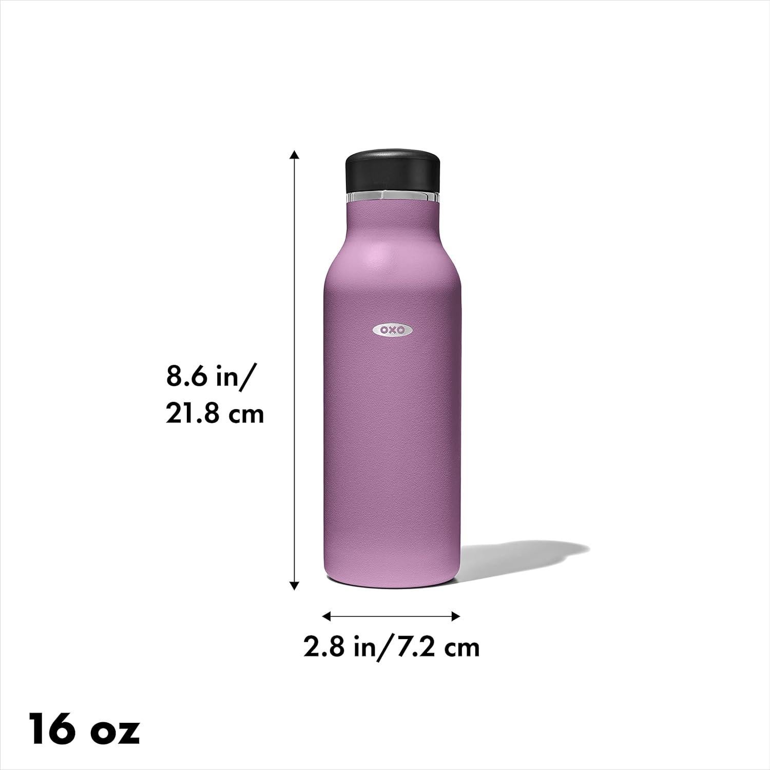 Botella de Agua Aislada OXO Strive 475 mL Acero Inoxidable