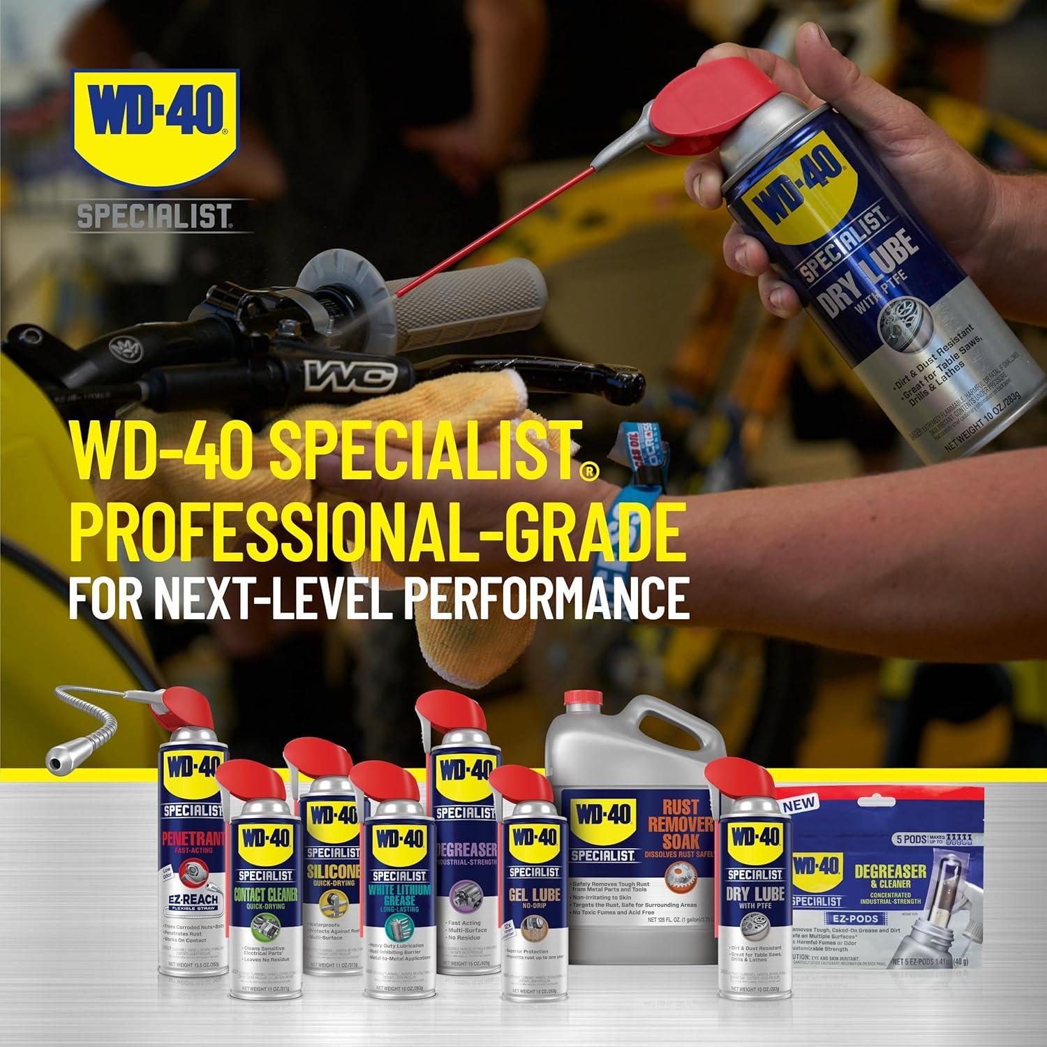 Lubricante Seco WD-40 Especialista PTFE 300059 10 oz