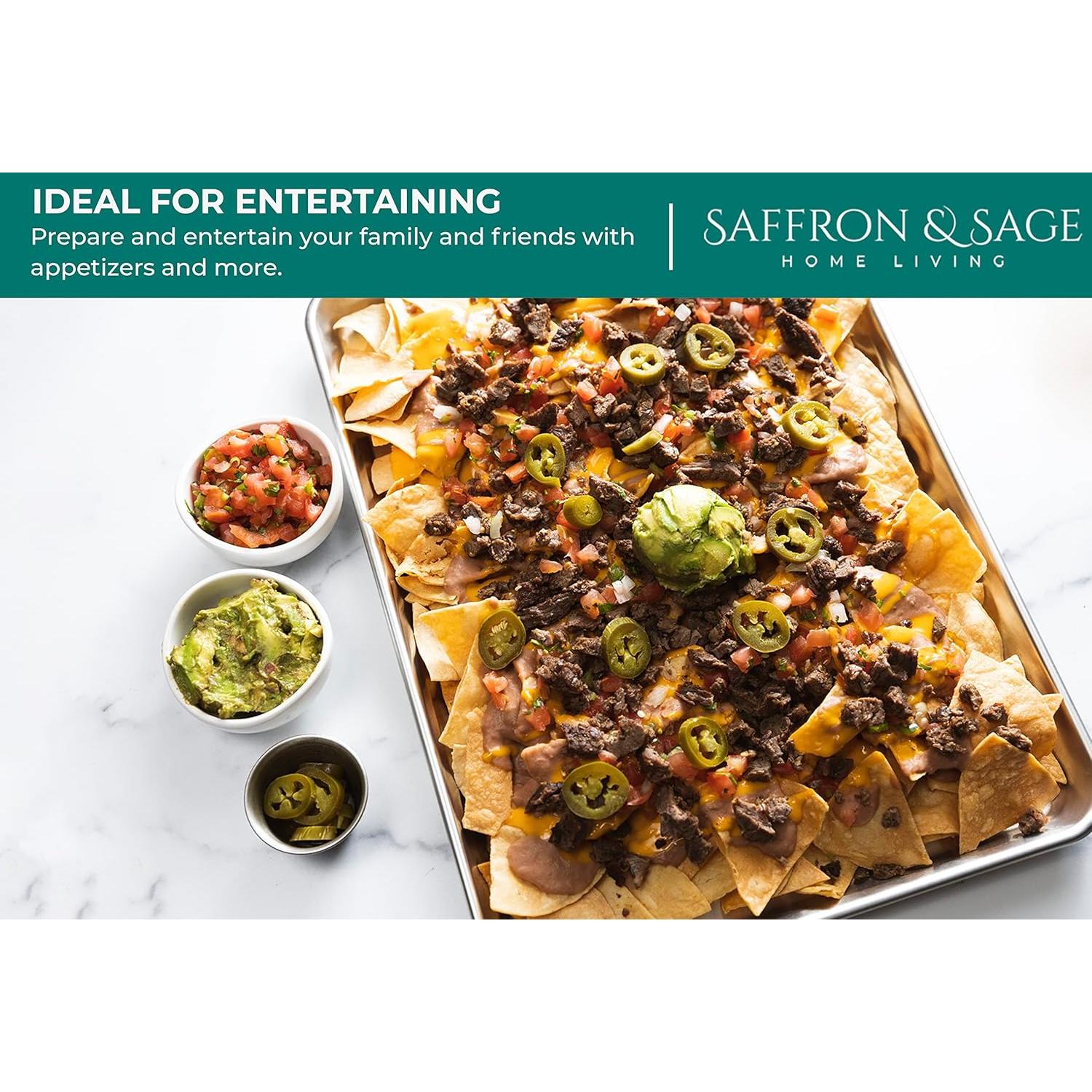 Bandeja para Galletas Saffron & Sage 2 Piezas Aluminio 45.72x33.02 cm