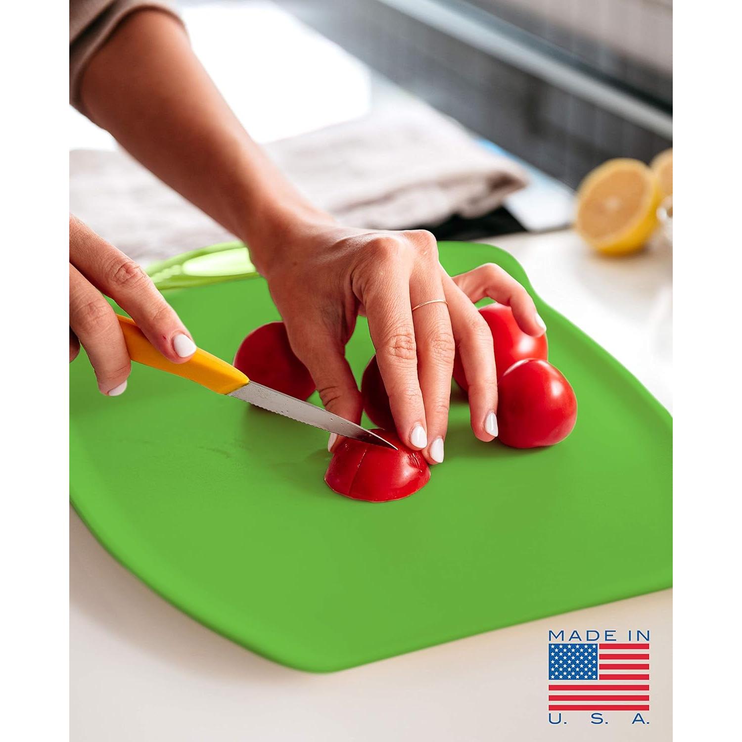 Tabla de Cortar Dexas Chop and Scoop 33x24 cm Verde