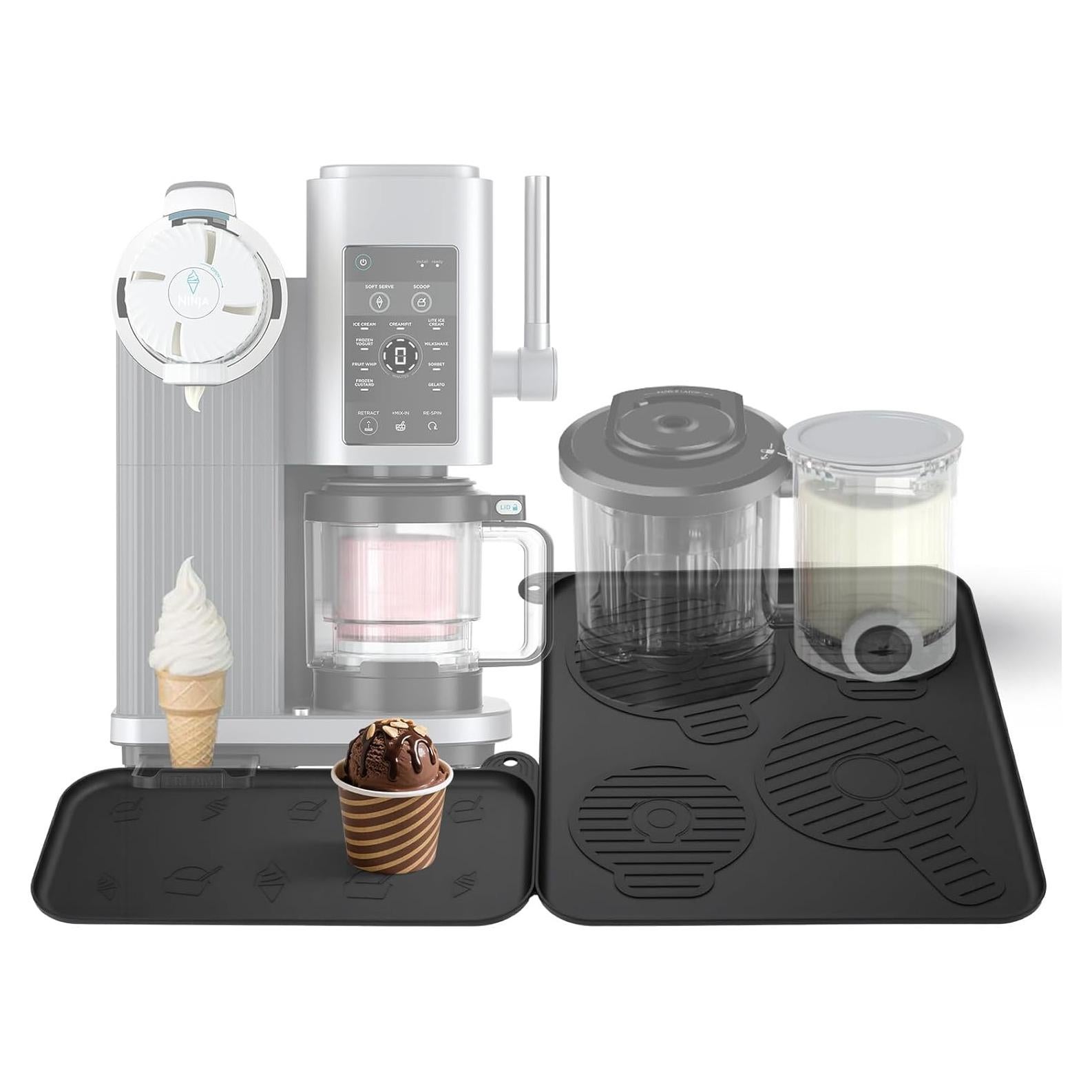 Alfombrilla de Silicona Palksky para Máquina de Helados Ninja - 2 Piezas