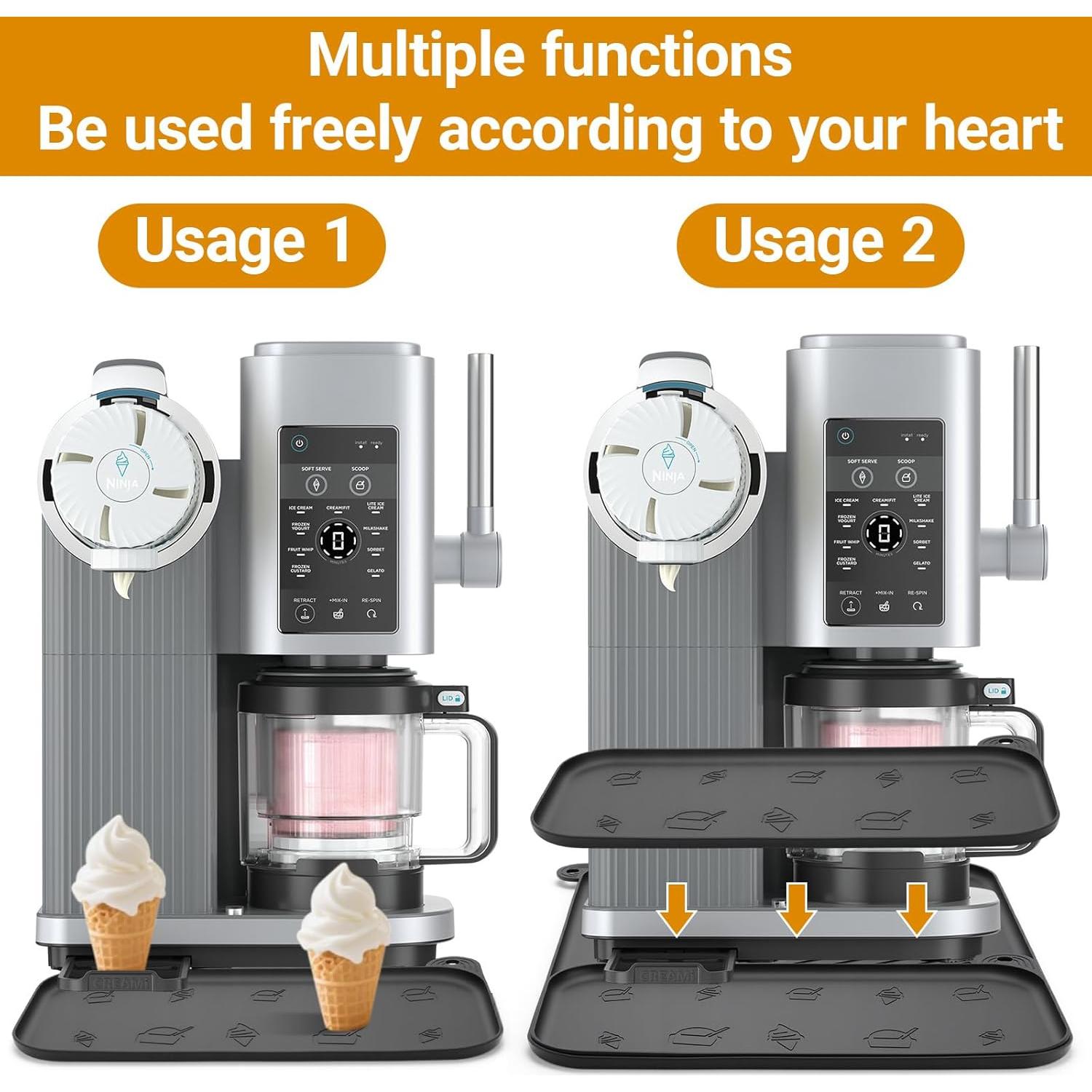 Alfombrilla de Silicona Palksky para Máquina de Helados Ninja - 2 Piezas