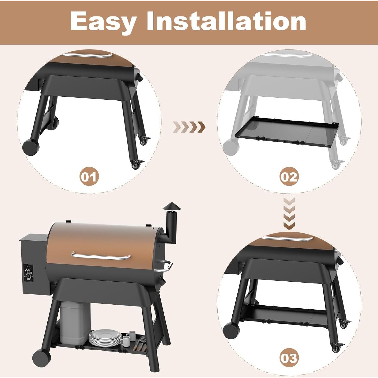 Estante de Almacenamiento para Parrilla Traeger Pro 22/575/650