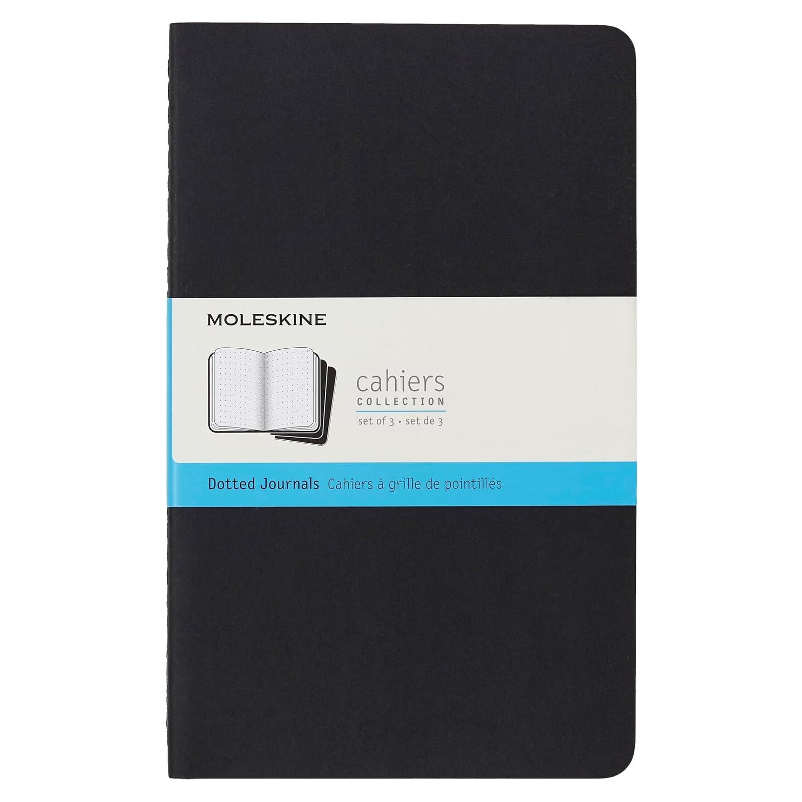 Cuadernos Moleskine Cahier Grande Negro Puntos - Juego de 3