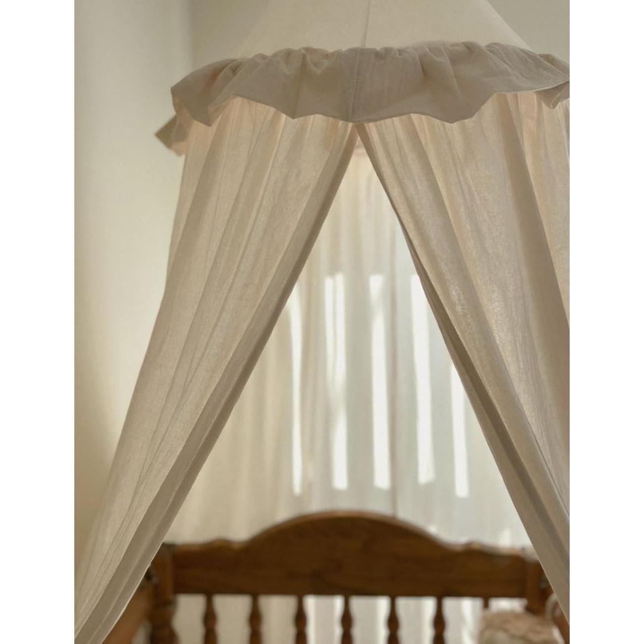 Dosel para Cama Infantil JIKAL Algodón 241 cm Beige