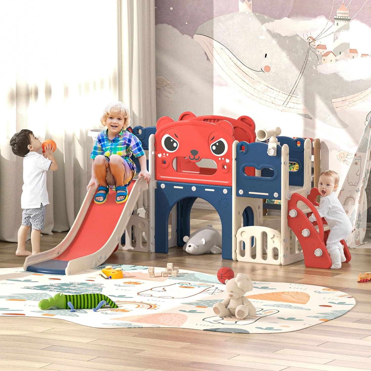 Juego de Escalera y Tobogán 9-en-1 Nyeekoy para Niños