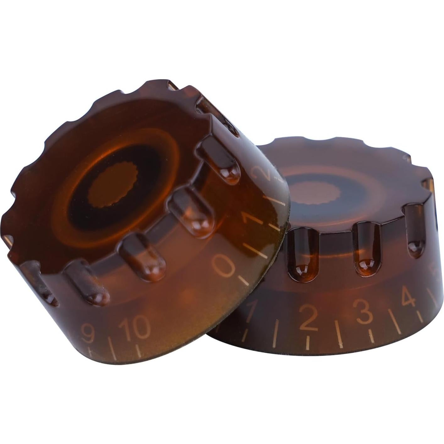 4 Perillas de Guitarra Eléctrica Marrón XIYANGJUAN 6mm